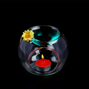 8pcs/pak Skersmuo=10cm Stiklo Smilkalų Degiklis Namų Puošybai Žvakių Laikiklis Namų eterinio Aliejaus Lempa Aromatas Viryklė