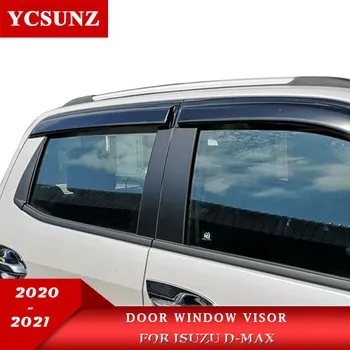 ABS pusės durų lango skydelis vėjo deflektoriai Už Isuzu dmax d-max 2020 2021 lietaus apsaugas, priedai, Oro Guard