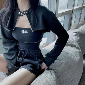 Aišku, Akcijų 3pcs nustatyti xl korėjos stiliaus dviejų dalių rinkinys Moterims Nereguliarus Marškinėliai+ Kelnės Tinka Kietas Viršūnes Vintage Sijonas Elegantiškas Komplektai