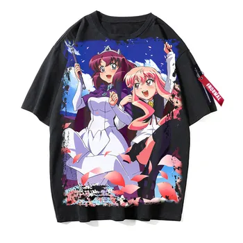 Anime Zero no Tsukaima Marškinėliai BLACK Print T-marškinėliai Vyrams, Moterims trumpomis Rankovėmis Vasarą Cosplay Tees