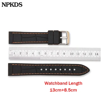 Apyrankės Žiūrėti Priedai Silikono Sporto Watchband Nardymo Vandeniui Pakeitimo Watchbands Dirželis 20mm 22mm 24mm 26mm