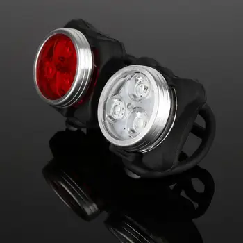Aubtec Super Šviesus Dviratį Galiniai Saugos Lempos 3 LED Uodega Įspėjamoji Lemputė USB Įkrovimo Dviračių Žibintai
