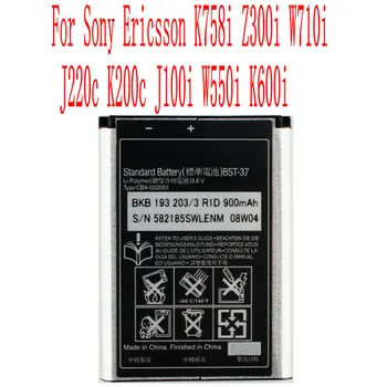 Aukštos Kokybės 900mAh BST-37 Baterija Sony Ericsson K758i Z300i W710i J220c K200c J100i W550i K600i mobilusis Telefonas