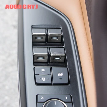 Automobilio Stilius už Lexus ES350 ES300h 2019-2020 Automobilių Langų Keltuvai Mygtuką Liejimo Lipdukai Apdaila 7pcs