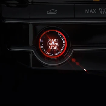 Automobilių Interjero Aksesuarai Jaguar F-TEMPAS XEL XFL XE XF Automobilio raktelį Vienas pelės mygtuku spustelėkite Pradėti, Sustabdyti Variklį Mygtuko ABS lipdukai