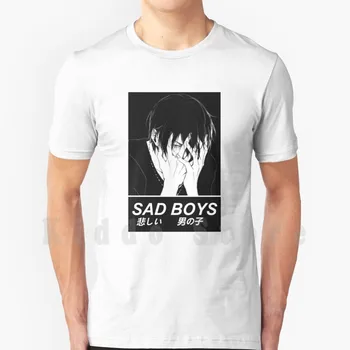 Bad Boys - Liūdna Japonų Anime Estetikos Marškinėliai Vyrams Medvilnė S - 6Xl Anime Nyan Manga Senpai Moksleivė Grunge Loli Goth