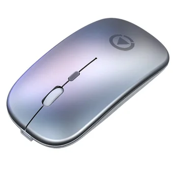 Belaidė Įkraunamoji Pelė 1600DPI Silent RGB Apšvietimu USB Optinė Ergonomiška Žaidimų Pelės Nešiojamas Kompiuteris PC