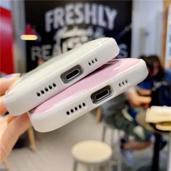 Candy Spalva Šilumos-Dissipable Telefono dėklas Skirtas iPhone 12 11 Pro Max XS Max XR X 7 8 Plius 12 Pro 11 atsparus smūgiams Bamperis Minkštas Galinį Dangtelį
