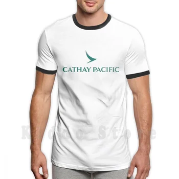 Cathay Pacific Logo T Shirt Spausdinti Vyrų Medvilnės Naujas Cool Tee Cathay Pacific 