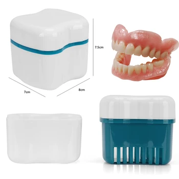 Dantų Sveikata dantų Protezus Laikiklis Mouthguards talpinimo Dantų Valymo Atveju Konteineris Kelionės dantų Protezų Boxs