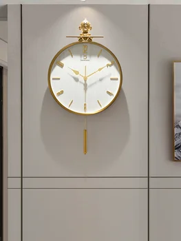 Didelis Sieninis Laikrodis Modernus Dizainas Kambarį Mados Namų Šiuolaikinės Dekoratyvinės sienų laikrodžiai Kūrybinis užmojis Kišenėje Žiūrėti Metalo