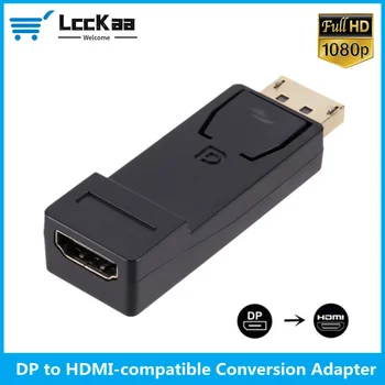 DisplayPort DP HDMI-suderinama Adapteris Mini Konverteris Vyrų ir Moterų Adapteris, Vaizdo Garso PC Nešiojamas Projektorius HDTV Kabelis