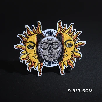 Drabužių Decal Punk Kaukolė apdailos Roko pleistrai Gotikos Saulės ženklelis Kelnes juostele Lipdukai megztinis lyginimo ant drabužių