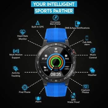 GandlEy M5 Smart Watch Vyrų GPS Smart Watch Moterų Smartwatch 2021 Laikrodžiai 2020 GPS Smartwatch 
