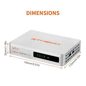 GTMEDIA V7 TT Sausumos Combo TV Dekoderis yra TV Imtuvas DVB-T2, DVB-C Skaitmeninis USB Wifi TV Box Firmware Set Top Box