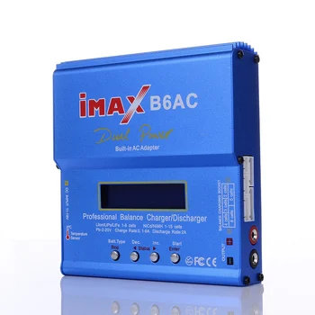 IMAX B6 AC B6AC 80W 6A Dual RC Balansą Baterijos Įkroviklio Lipo Lipo Nimh Nicd Akumuliatorius Su Skaitmeniniu Ekranu