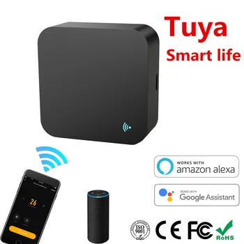 IR Nuotolinis Valdymas, Smart wifi Universalus Infraraudonųjų spindulių Tuya smart home Kontrolės TV DVD AUD AC Veikia su Amz Alexa 