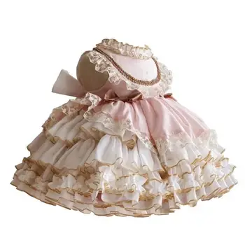 Ispanijos Vaikai Princesė Suknelė Lolita Girl Dress Vaikiška Mergaitė, Kalėdų, Komplektai, Vaikams, Suknelės Mergaitėms Merginos Eid Suknelė Aremax