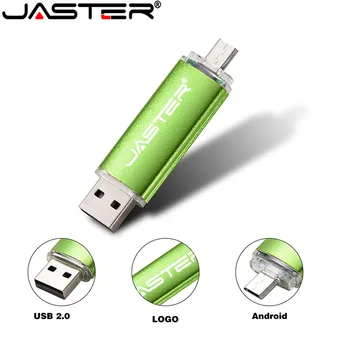 JASTER kūrybos OTG usb 2.0 64GB USB flash drive, pen drive 4GB 8GB 16GB 32GB memory Stick