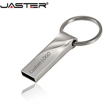 JASTER LOGOTIPĄ USB 2.0 metalo banga švilpukas modelis usb flash drive 4GB 8GB 16GB 32GB 64GB 128GB pendrive (virš 10VNT nemokama LOGO)