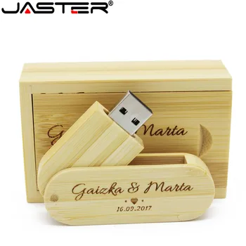 JASTER riešutas /klevas, mediena Logotipą USB 2.0 4GB 8GB 16GB 32GB atminties 