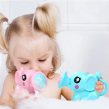 Karšto Naujagimių Plastiko Dramblys Laistymo Puodą Vonios Žaislai Mielas Kūdikis Animacinių Filmų Kūdikio Vonioje Dušo Įrankis Vandens Žaislai Vaikams, Vaikai