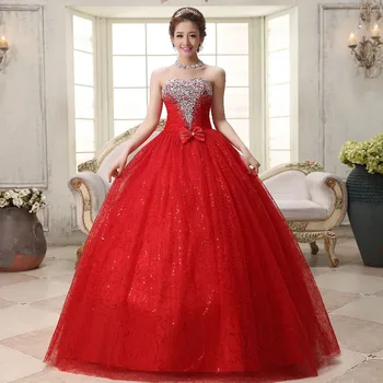 Klasikinis Dizainas Diamond Vestuvių Suknelė Saldus Romantiška Nėrinių Raudona Princesė Vestuvių Suknelė Stebėjimo Mariage Vestuvių Suknelė