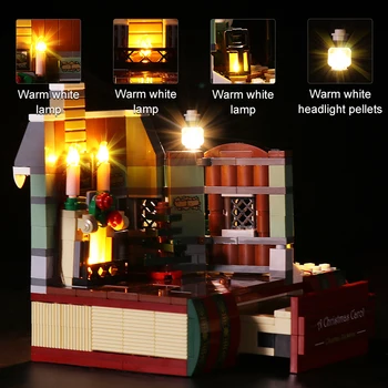 LED Šviesos Rinkinys 40410 Charles Dickens Duoklė A Christmas Carol Blokai Žaislai(neapima LED Lego Rinkinys)