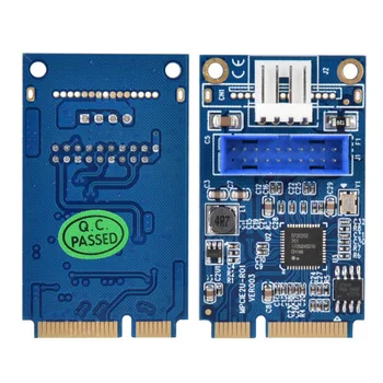 MINI PCIE, kad USB 3.0 Adapteris Kortelės 4Pin Maitinimo Jungtis MINI PCI-E 19pin USB Priekinio Skydelio 2 Prievadai USB 3.0 Išplėtimo Plokštę Stove