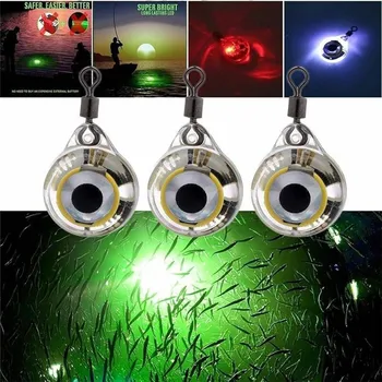 Mini Žvejybos Masalas Šviesos diodų (LED) Žuvų Lempos Giliai Lašas po vandeniu Akių Forma Žvejybos Kalmarų Žvejybos Masalas Suvilioti