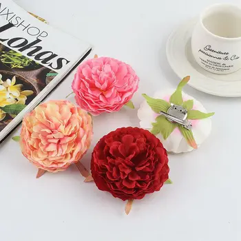 Naujas Audinio Camellia Gėlių Segė Audiniu Meno Corsage korėjos Mados Nuotaka Vestuvių Papuošalai, Sagės, Moterims, Aksesuarai