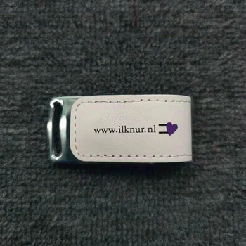 Naujas Custom Print Fotografijos logotipas Odos USB3.0 memory stick pendrive flash