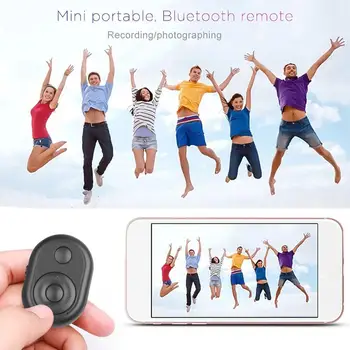 Nuotolinio Užrakto Page Turner Mini Wireless Bluetooth Nuotolinio Užrakto Valdikliu Mygtuką, laikmačio Fotoaparatą, Lazda Išleidimo Telefono