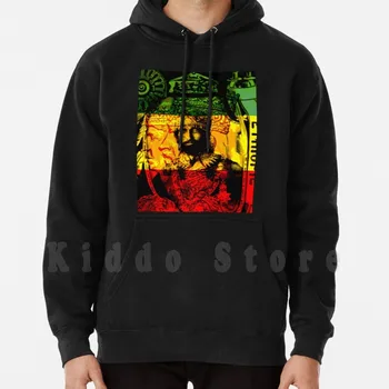 Rasta Haile Selassie Gamtos Mystic Liūtas Iš Judo ilgomis rankovėmis hoodies Rasta Rasta Haile Selassie Imperatorienė Menen