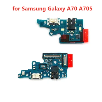 Samsung Galaxy A70 A705 USB Įkroviklis Uosto Jungtį PCB Lenta Juostelė Flex Kabelis Įkrovimo lizdas sudedamųjų dalių Pakeitimas