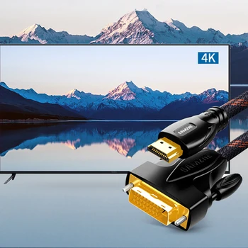 SAMZHE DVI į HDMI / HDMI į DVI Bi-Directional Perdavimo 1080P HDMI Laidas kompiuteris, Projektorius, TV Ekrane, Xbox,Nešiojamas