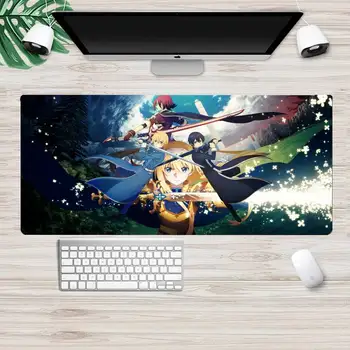San Kirito Nešiojamojo kompiuterio Pelės Kilimėlis Animacija, Žaidimų Mousemat Didelis Gamer Minkšta Klaviatūra, KOMPIUTERIO Stalas Kilimėlis Takuo Kompiuteris Tablet Mousepads
