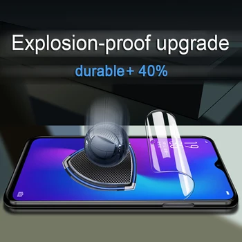 Screen Protector for Samsung Galaxy A70 A80 M10 M10s M20 M30 M30s M40 Pilnas draudimas Minkštas Hidrogelio Filmas HD Apsauginės Plėvelės