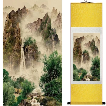 Senosios mados tapybos kraštovaizdžio meno tapybos Kinų tradicinė meno tapybos Kinija rašalo painting20190813026