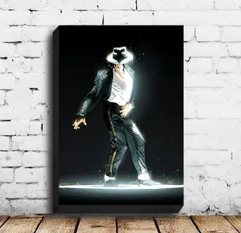 Sienos Menas Nuotraukos, HD Spaudinių Michael Jackson Muzikos Vyras Kietas Plakatas Namų Dekoras Drobė Paveikslų, Modulinės be Rėmelio Už Kambarį