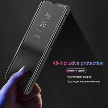 Smart Odos Veidrodis, Flip Case For Samsung Galaxy S10 Plius S8 S9 Plus S10e 9 Pastaba Ne 8 360 Telefono Dangtelį Galaxy S 10Plus 10 S