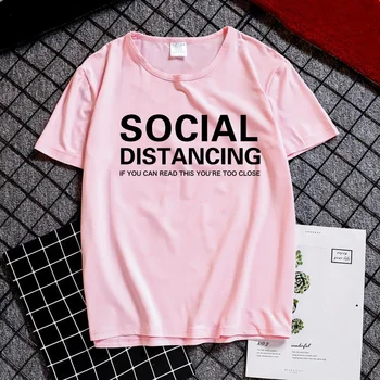 SOCIALINIS ATSKYRIMAS, JEI JŪS GALITE PERSKAITYTI ŠIĄ ESATE PER ARTI Laišką Moterų marškinėliai trumpomis Rankovėmis Vasarą T-shirt Tees Viršūnes Ropa De Mujer