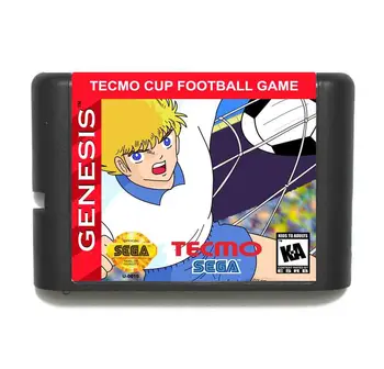 Tecmo Taurės Futbolo 16 bitų MD Žaidimo Kortelės Sega Mega Drive Genesis