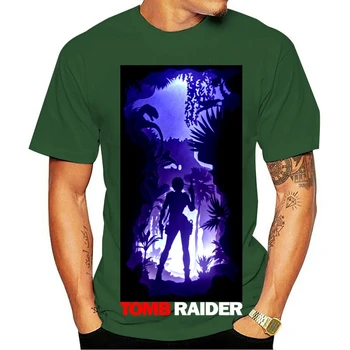 Tomb raider lara croft selva mundo aventureiro t topo de alta qualidade t 2021 t-shirt