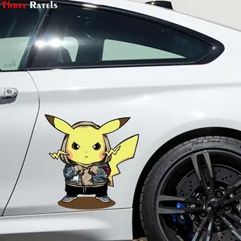 Trys Ratels FC382 mielas, juokingas Anime, Japonų animacinių filmų 3D Lipdukai automobilio 