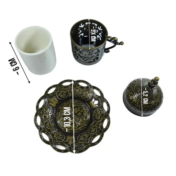 Turkiškos Kavos Puodelis Espreso kavos Puodelį Su Rankena Osmanų Kavos arabų Kavos Porceliano Dovana Vestuvių Naujų Namų 60 ml 2 oz