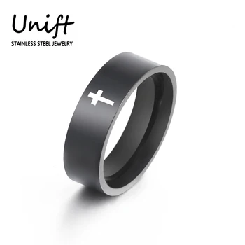 Unift Derliaus Tuščiaviduriai Kryžiaus Žiedas, skirtas Moterims, Vyrams Bague Amuletas Anillos Punk Pirštu-Geriausia Dovana Pažintys Šalis BFF Papuošalai Wicca