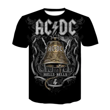 Vasaros Derliaus Gotikos 3D Atspausdintas Marškinėlius Atsitiktinis Aukštos Kokybės Trumpas Rankovės O-Kaklo Viršūnes Negabaritinių marškinėliai Komforto, Juoda T-shirt