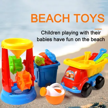Vasaros Paplūdimio Smėlio Žaislas Rinkinys Smėlio Žaisti Smėliadėžė Žaislas Vasaros Lauko Žaislų Smėlio Laikrodis Automobilių Kibiras Kibiras Sodas, Žaislai