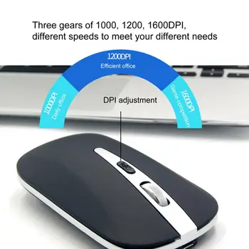 WL168 pelės Bluetooth 5.2 aukštos kokybės įkraunamos išjungti portable nešiojamieji belaidės pelės verslo biuras žaidimų pelės